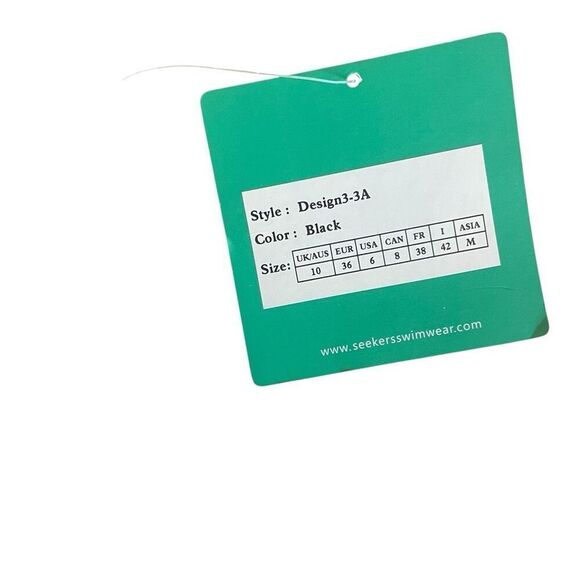 New Seekers Australia One Piece Black Swimsuit Women’s Sz 6 Small Full Piece - Picture 3 of 4